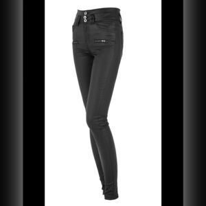 Ecupper Faux Leather Pants